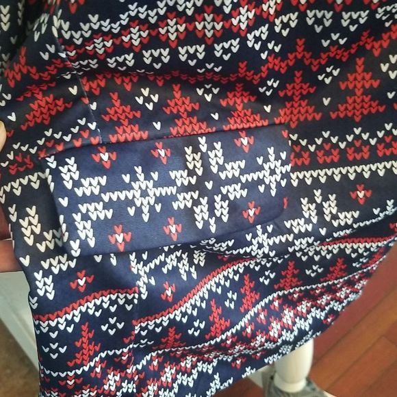 Graphic Print Blazer Preppy Retro Red White & Blue 2 Button Unisex Sz. 2X NWOT - Picture 5 of 13